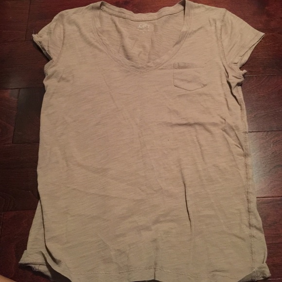 Taupe v-neck