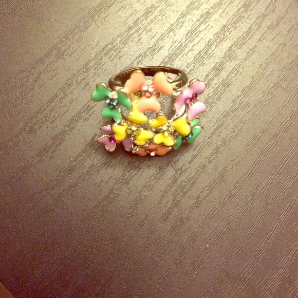 Flower ring ..one of a kind!