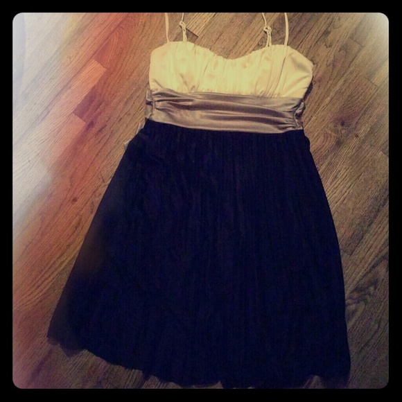 speachless pleated soft silk like polyester dress