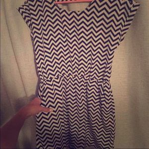 Chevron striped dress