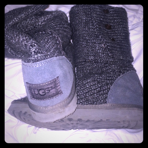 Grey Knit Uggs