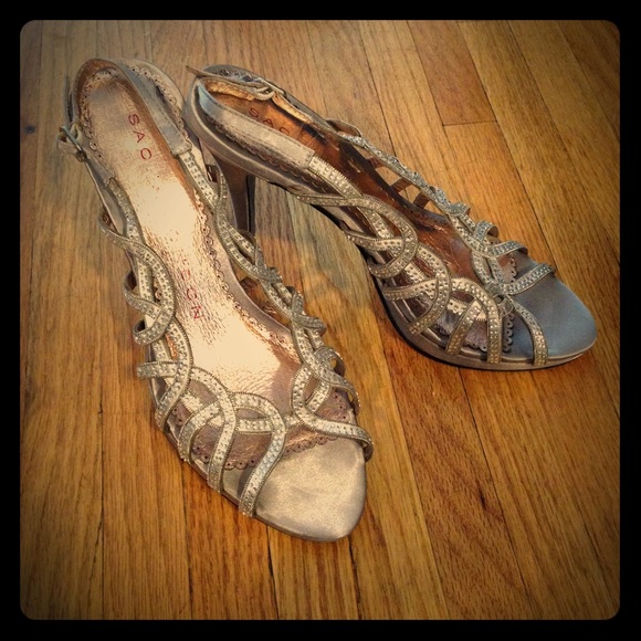 EVENING SHOES 👠 Sacha London Pewter Dress Sandal