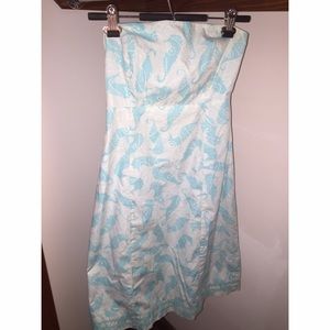 Lilly Pulitzer blue seahorse dress