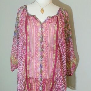 Wet Seal floral sheer