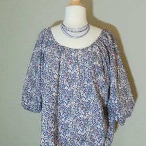 J. Crew floral blouse