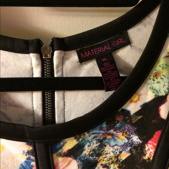 Material Girl Hi Low Floral Print Dress - Picture 4 of 4