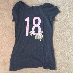 grey graphic tee from Abercrombie kids