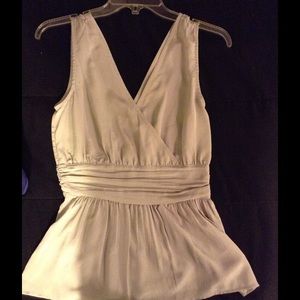 Silver/ gray Banana Republic top NWOT