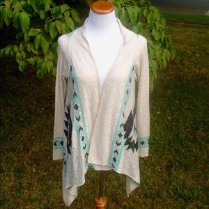 Lightweight, Beautiful, Aztec Cardigan/Wrap.