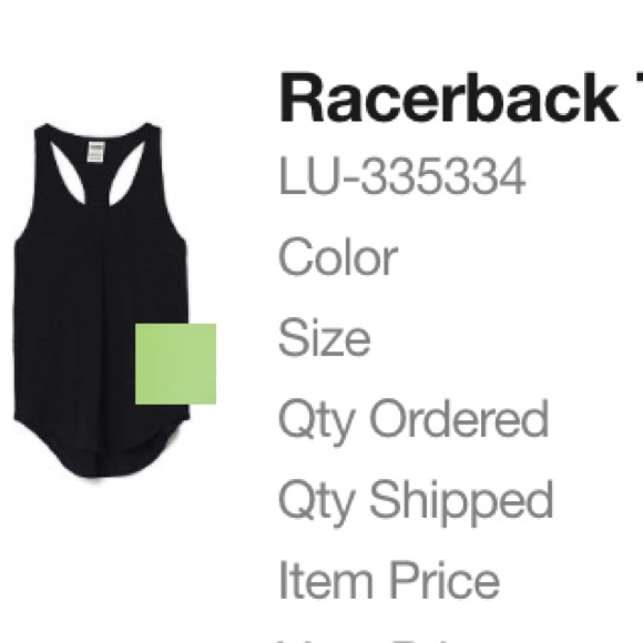 PINK Victoria's Secret Tops - VS PINK S Neon Kiwi Racerback Tank PINK Victoria's Secret Tops - VS PINK S Neon Kiwi Racerback Tank