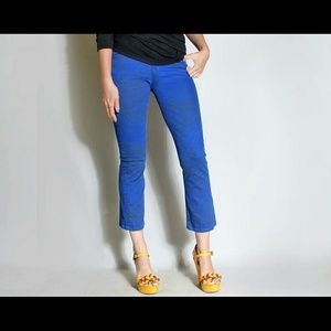J Brand blue zebra jeans