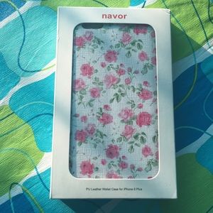 💟Floral Leather Wallet Case for iPhone 6 Plus💟