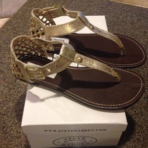 Steve Madden Dusty Gold Sandals
