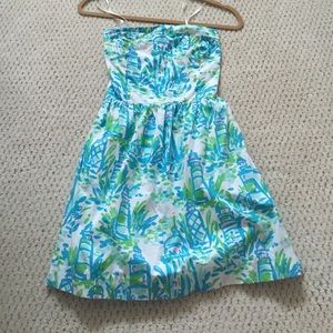 lily Pulitzer strapless dress
