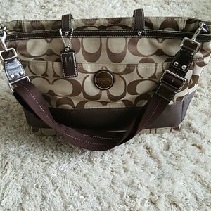 COACH Large organized tote. Laptop/ diaper bag.