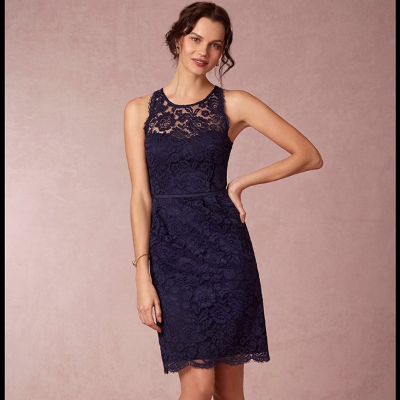 PRICE DROP. BHLDN Sloane lace dress in Sapphire