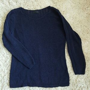 Navy cable knit sweater