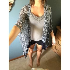 Boho drape cardigan