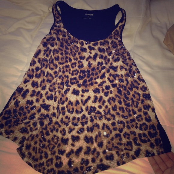 Express Sleeveless Cheetah Print Size Small