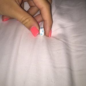 Polka dot pandora charm