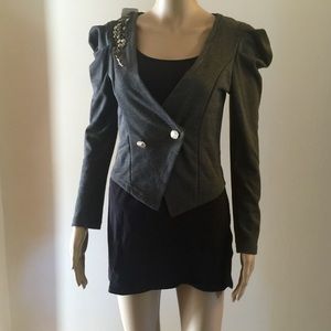 NWT Knit Blazer with Metal Detail