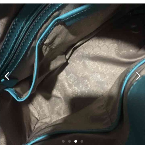 -SOLD- Michael Kors Large Aquamarine Hamilton - Picture 4 of 4