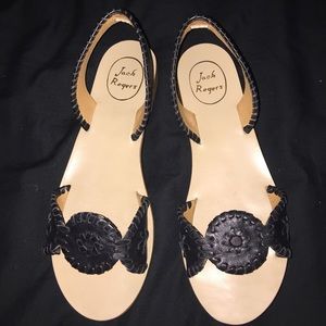 Jack Rogers black sandals