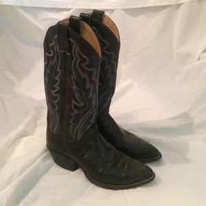 Authentic leather cowboy boots