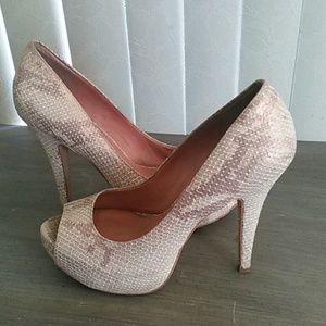 Snakeskin heels