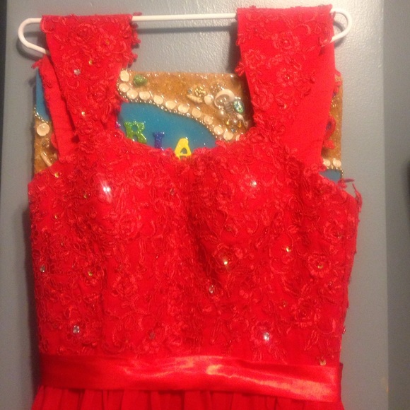 NWOT Red prom dress