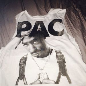 2 pac shirt cropped tank