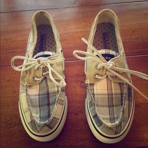 Blue Plaid Sperrys