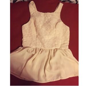 Lace Peplum Top!