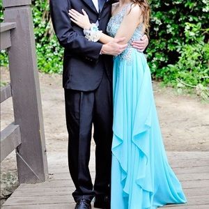 Blue prom dress
