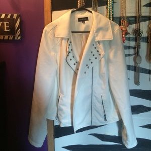 White jacket (not real leather)
