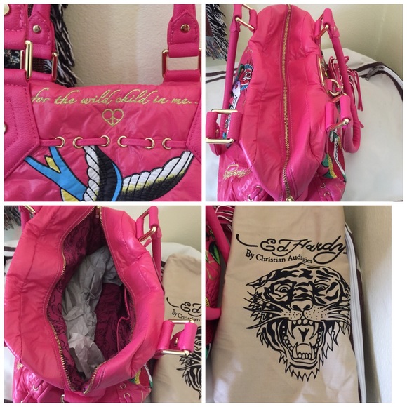 SOLD πHPπ Ed Hardy pink handbag SOLD - Picture 3 of 4