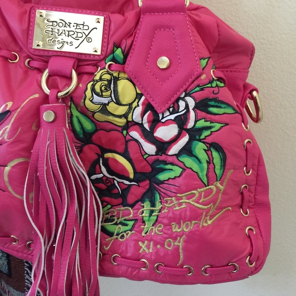 SOLD πHPπ Ed Hardy pink handbag SOLD - Picture 4 of 4