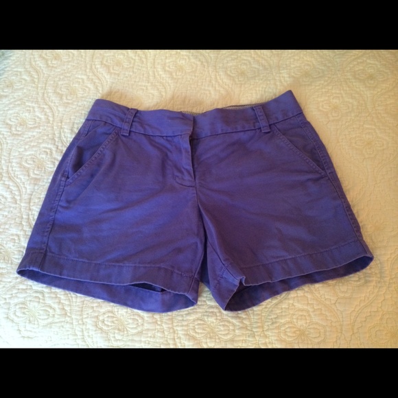 J. Crew purple chino shots, size 2