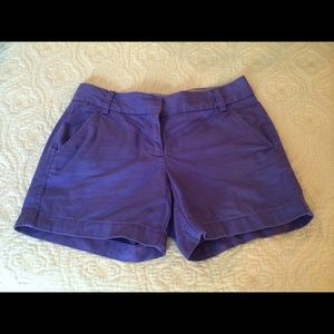 J. Crew purple chino shots, size 2