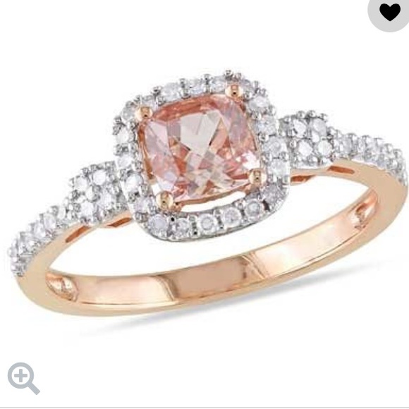 Rose Gold Morganite and Diamond Ring by Zales