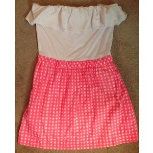 NWOT Lilly Pulitzer Athens Yummy Melon Gingham, M