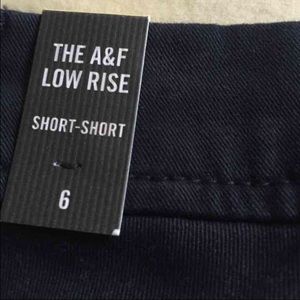 Abercrombie navy blue Short shorts size 6