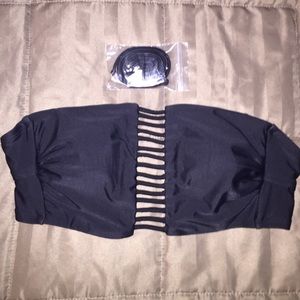 Strappy Black Bandeau Top!