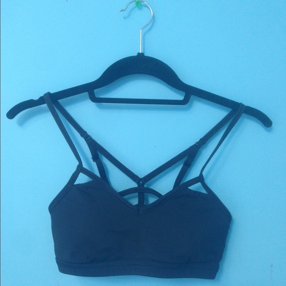 Lululemon Black Cage-Back Sports Bra