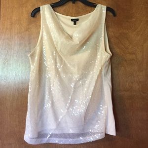 Talbots shimmer sequin  tank