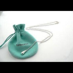 HOLD Elsa Peretti Tiffany Silver Teardrop Necklace