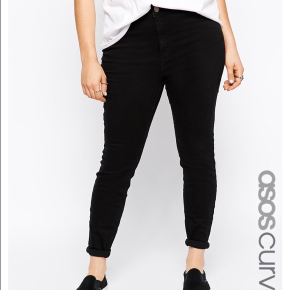 ASOS black skinny jeans size 18