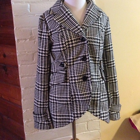 Black and white coat