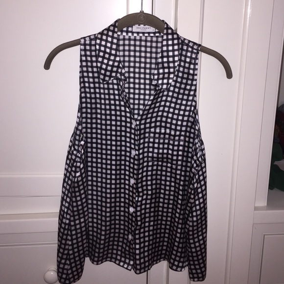 Equipment silk tank top