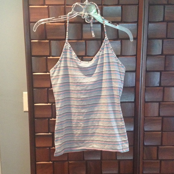 Striped halter top